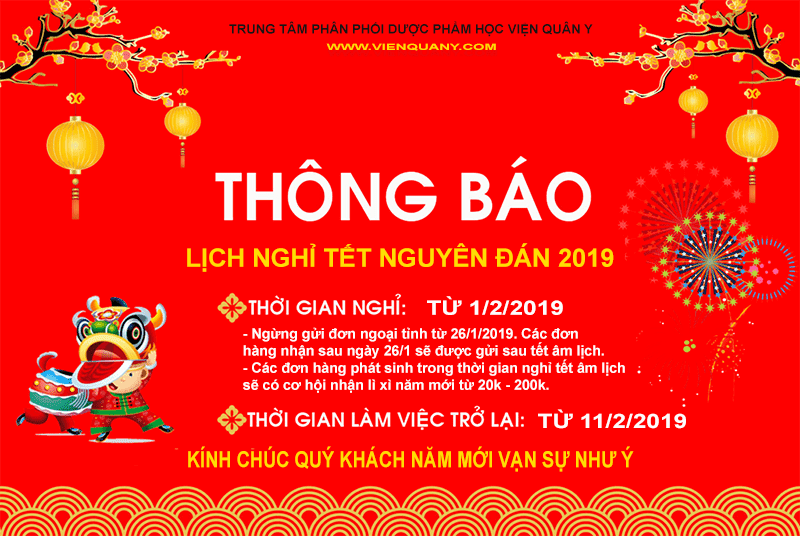 Lịch nghỉ tết nguyên đán 2019