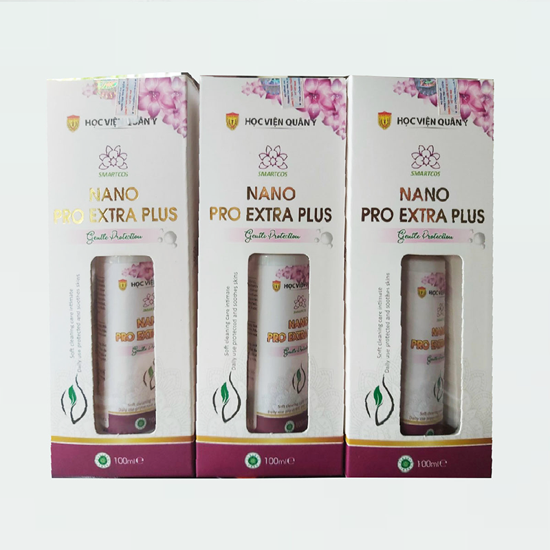 Dung dịch vệ sinh phụ nữ Nano Pro Extra Plus Học Viện Quân Y