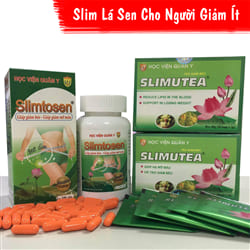 Liệu trình giảm cân 1Slimtosen và 3 Slimutea hiệu quả cho người giảm ít